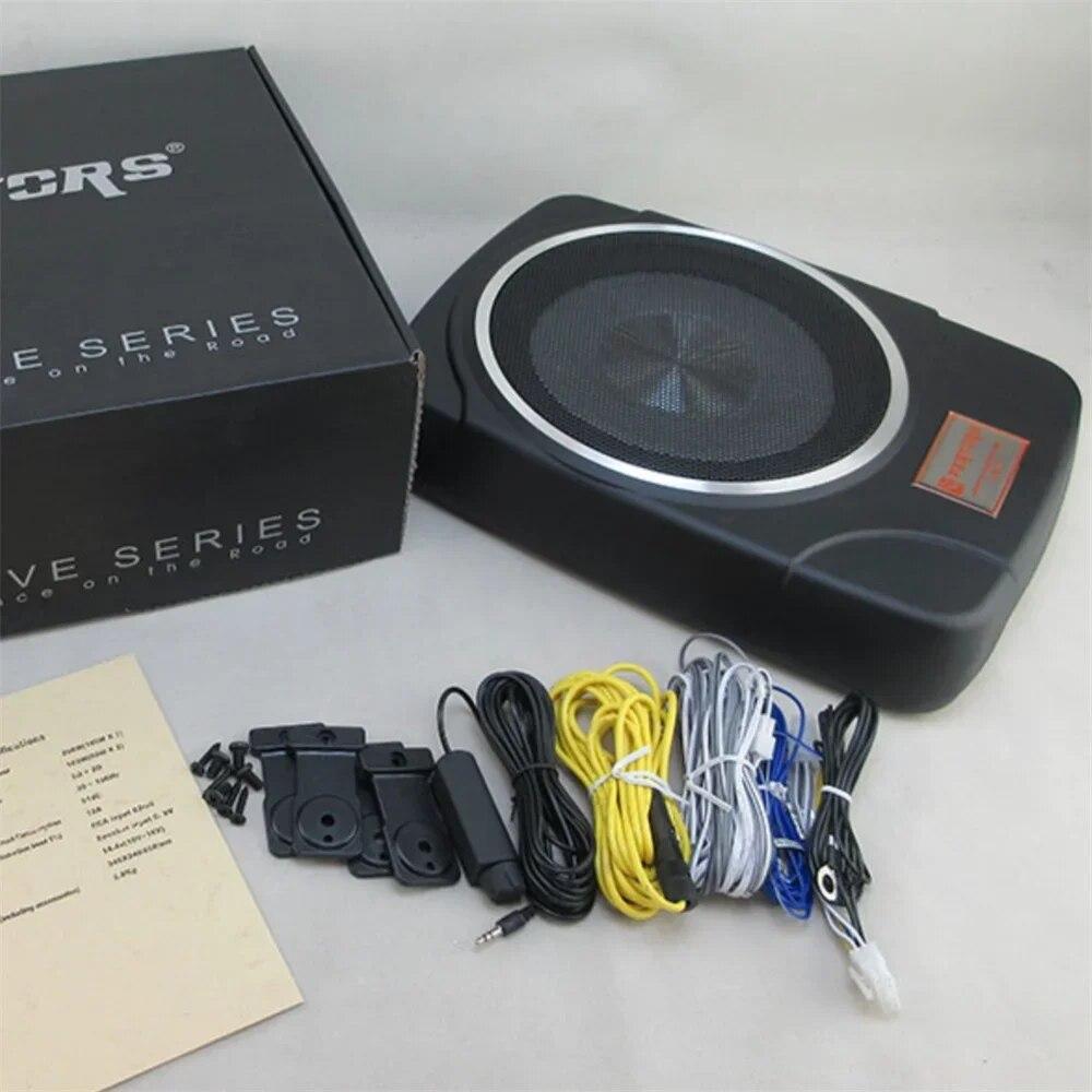 1 шт., звуковой сигнал для автомобильного сиденья QP-210sub, ультратонкий сабвуфер, 10 дюймов, активный ультратонкий активный сабвуфер с основанием пистолета