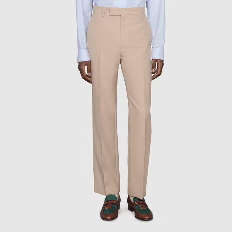 Gucci Повседневные брюки мужские Умбра Умеренные Прямой крой Брюки 680704Z798C-2375