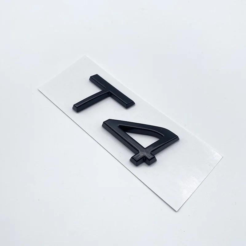 ABS Letters Numbers Emblem B4 B5 T4 T5 T6 T8 Trunk Lid Badge Decal Car Sticker for Volvo V60 Glossy Black Chrome