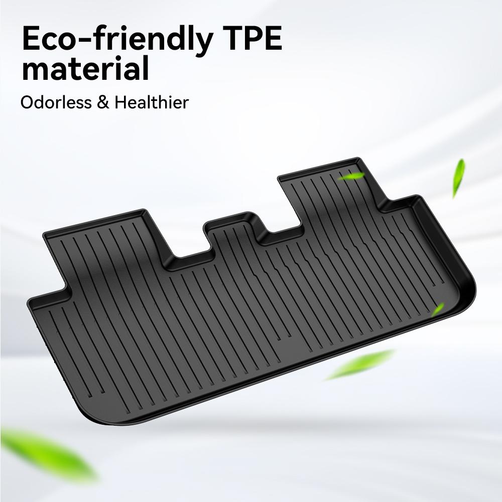 YZ TPE Car Floor Mats With metal pedals for Tesla Model YL Luggage Mat Set Four Seasons Waterproof Anti-slip Trunk Mat