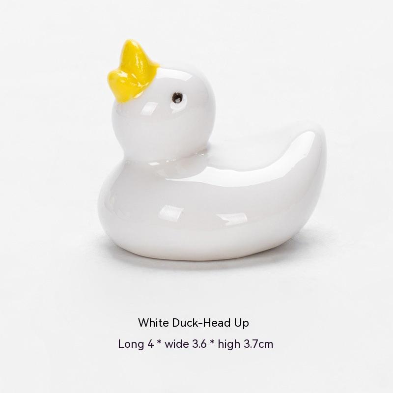 Ceramic Duckling Chopsticks Rack Hotel Ornaments