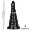 Черные ПВХ анальные пробки большой дилдо мастурбатор фистинг секс игрушки большой член ремень на пенис БДСМ