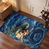 Die drei Fragezeichen Rug Soft Thick Non Slip Floor Carpet for Bedroom Living Room Home Decor