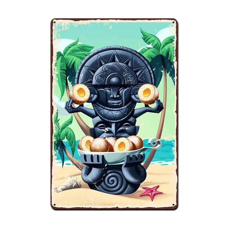 Ice Cream Vintage Metal Poster Retro Chocolate Matcha Cupcake Tin Signs Plaques Wall Decor for Cafe Coffee Shop Club Restaurant