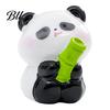 Mini Versatile Figurine 2 Pcs Panda Figurines Cute Resin Statues DIY Miniature Adorable Model Cake Toppers for Fairy Garden Micro Moss Landscape