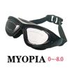 New Adult Myopia Swimming Goggles Large Frame HD Antifog Electroplate Swim Glasses Lenses Swimming Equipm