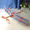 best gift Powered Flying Glider Elastic Rubber Airplane DIY Foam Aircraft Assembly Plane Model