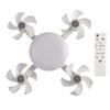 2 In 1 Hanging Fan with LED Lantern E27 Universal Dimming Drone Fan Silent Ceiling Drone Fan for Dining Room Bedroom Living Room