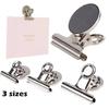 2Pcs Metal Round Fridge Magnetic Stickers Clips Fridge Wall Memo Note Message Binders Clamp Holder Whiteboard Magnet Colorful
