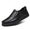 Модные мужские деловые туфли из натуральной кожи из коровьей кожи, мужская модная дышащая обувь, британские повседневные туфли one foot set foot D85