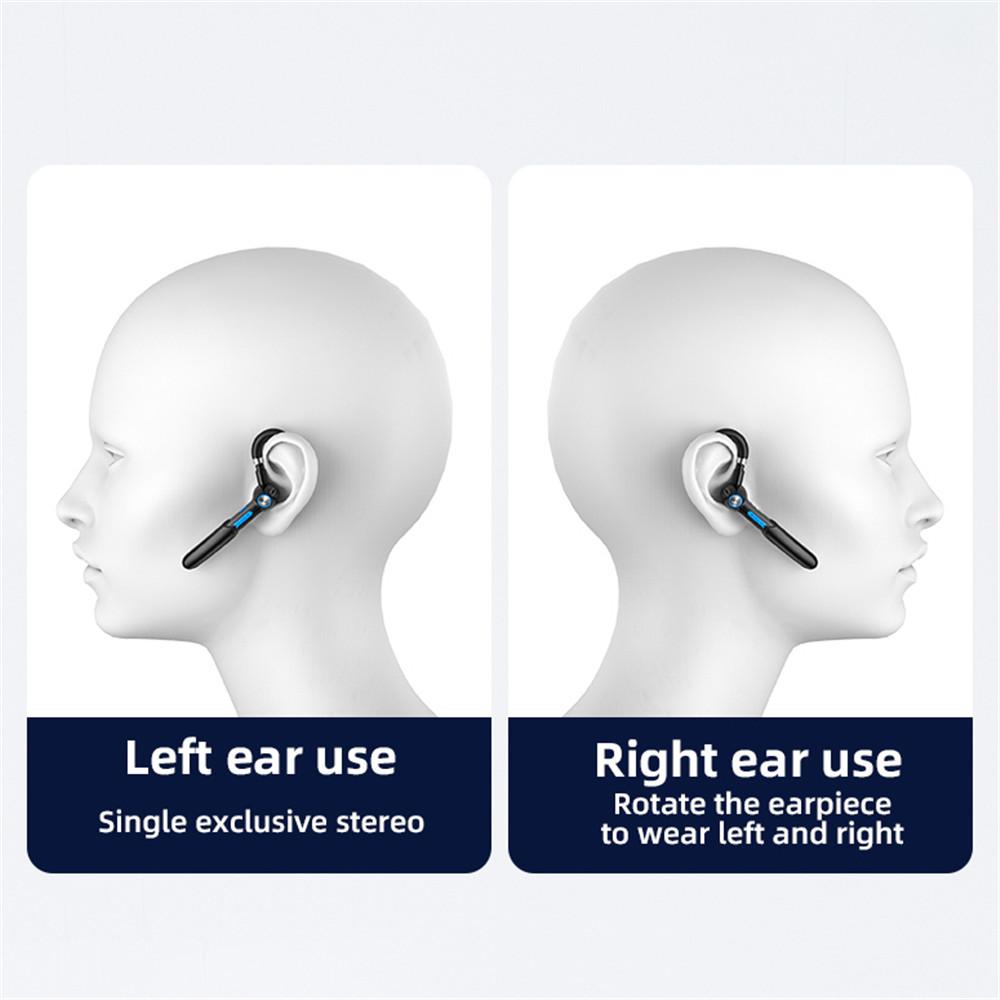 Fingerprint Touch 5.0 Bluetooth-гарнитура Handsfree HIFI Стерео Беспроводные наушники-крючки Водонепроницаемые наушники с микрофоном Литиевая батарея 110 мАч