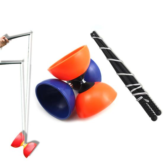 Juggling Diabolo Funny 3 Bearing Clutch Metal Sticks Chinese YOYO String Bag Toys for Kids