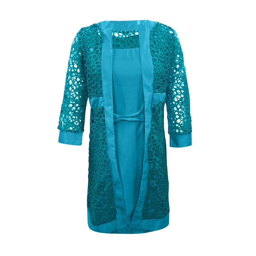 Женское свадебное платье, наряд для мамы, платье длиной до колена с длинными рукавами и курткой