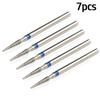 7pcs/Lot Diamond Milling Cutter for Manicure Burrs Pedicure Nail Drill Bits Accessories Nozzles for Manicure Cutters Nail Files