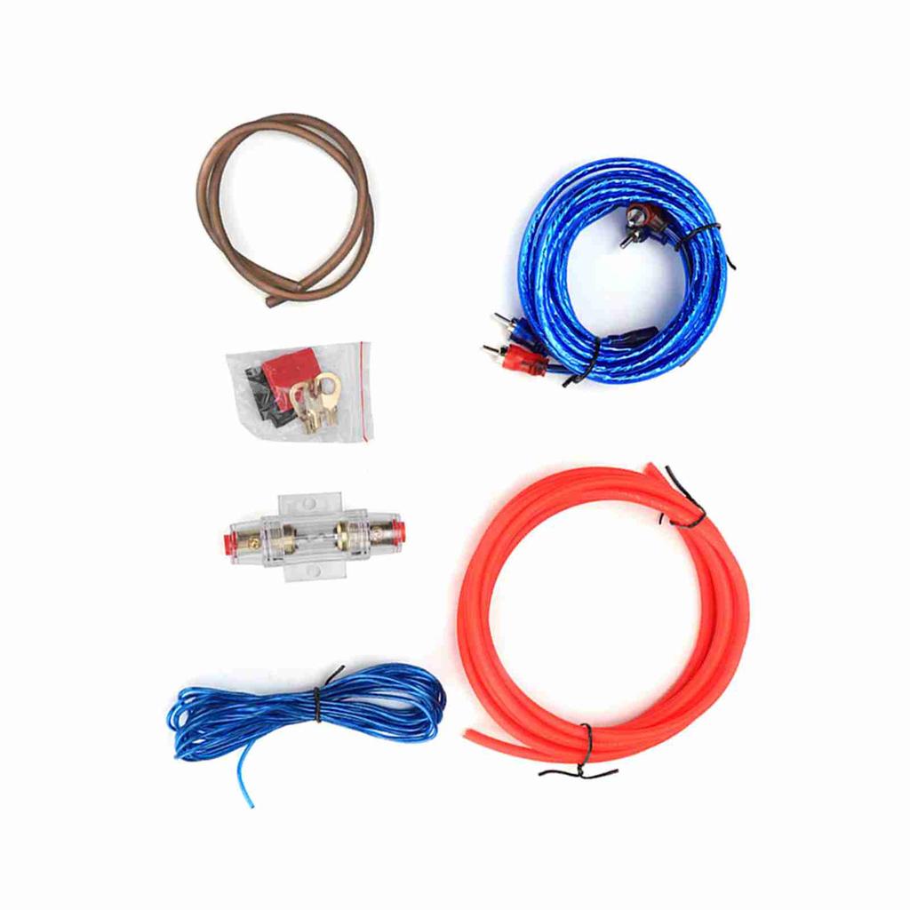 Автомобильный усилитель мощности 10GA, сабвуфер, аудиодинамики, сменный комплект проводов из цинкового сплава