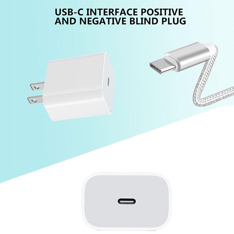 Быстрое зарядное устройство PD 20 Вт для iPhone 15 Xs Xr Pro Max 8, адаптер USB C, дорожное зарядное устройство с вилкой ЕС, США и Великобритании QC3.0 для Android