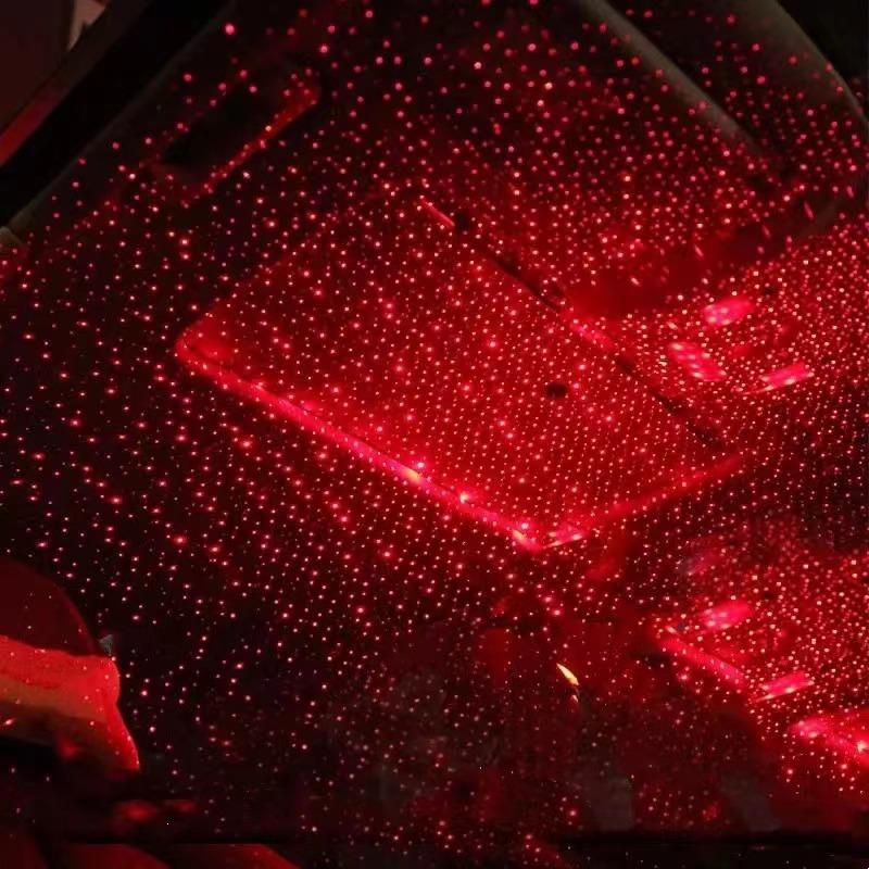 Car Romantic LED Starry Sky Night Light 5V USB Powered Galaxy Star Projector Lamp for Car Roof Room Ceiling Decor Plug and Play