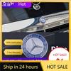 UBLNQ1 C200 E200 For Mercedes Benz 38mm 42mm ABS Car Hood Sticker Car Front Grilled Cover Emblem Accessory for Mercedes Benz W203 W204