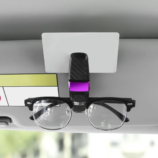 Автомобильный держатель для солнцезащитных очков, зажим для очков, вращающийся на 180 градусов, защита от царапин, простой в установке зажим для солнцезащитных очков