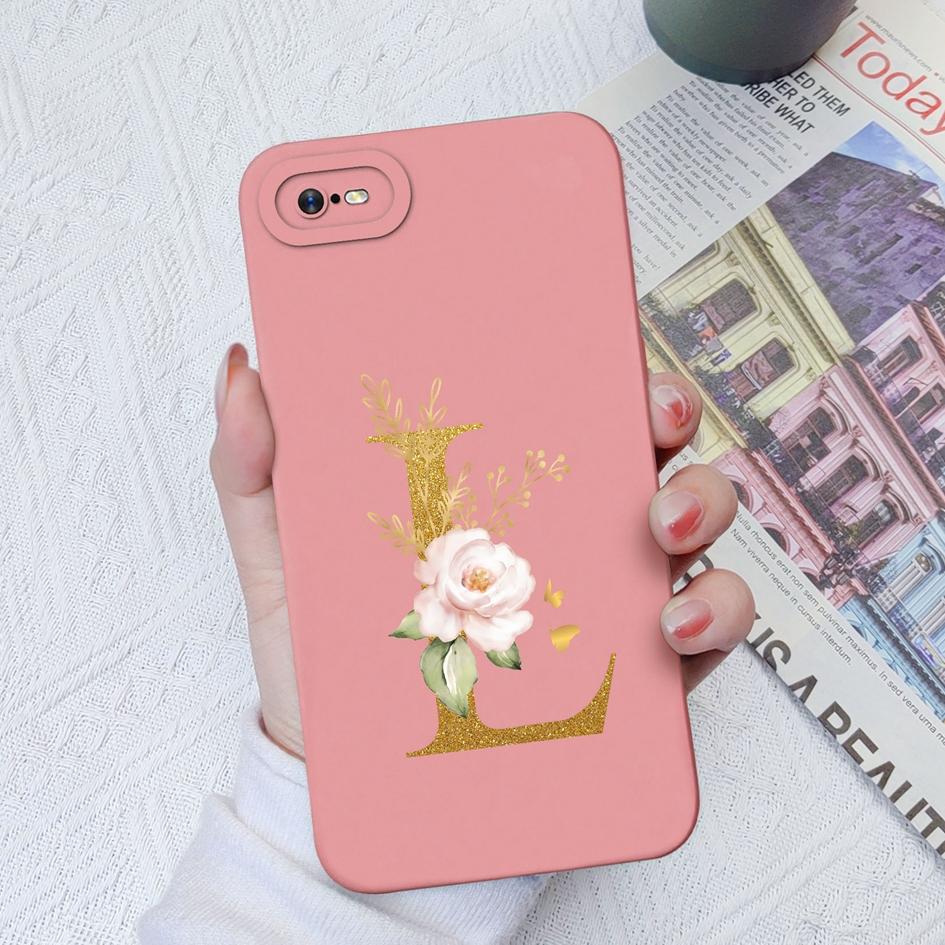 Для OPPO Realme C11 C12 C15 C33 C17 C35 C20 C30 Роскошный защитный квадратный жидкий силиконовый чехол из мягкого ТПУ с цветочными буквами для Realme Funda Coque, бампер