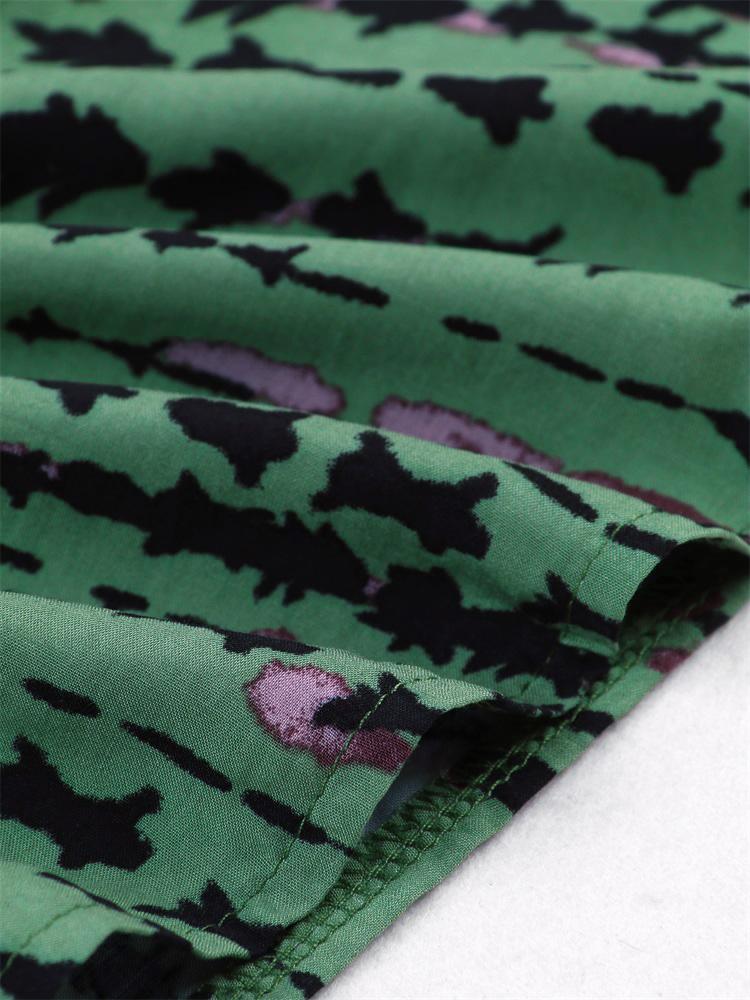 EDOLYNSA 2024 Повседневное кафтан с v-образным вырезом в темно-зеленую полоску размера плюс, женское летнее пляжное платье с принтом в стиле бохо, купальник, накидка Q1218