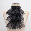 Victorian Renaissance Detachable Ruffled Lace Neck Collar Fake Collar Stage Party Steampunk Costume Accessory