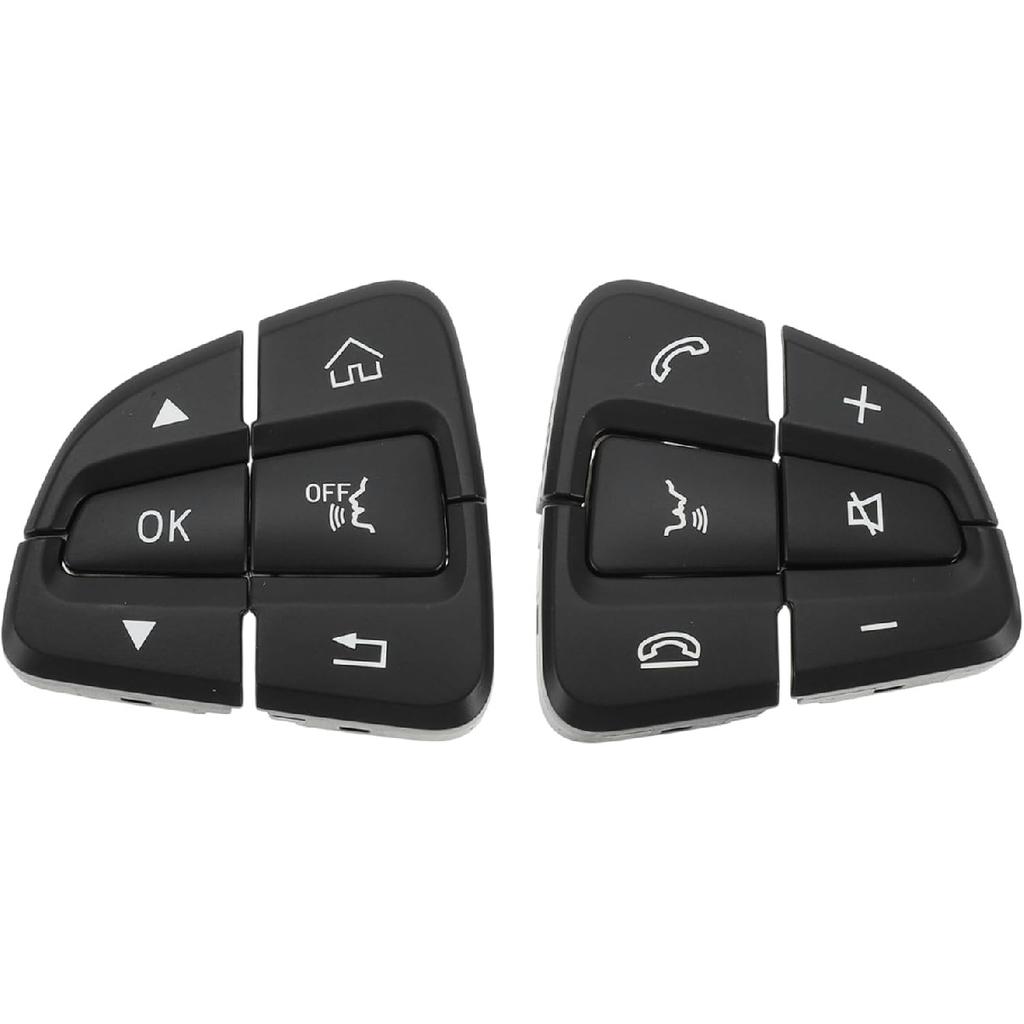 Steering Wheel Buttons for Mercedes-Benz C250 C300 C350 C-Class (W205) 2016-2018 for Mercedes-Benz GLC Class Steering Wheel Button Cover Replaces