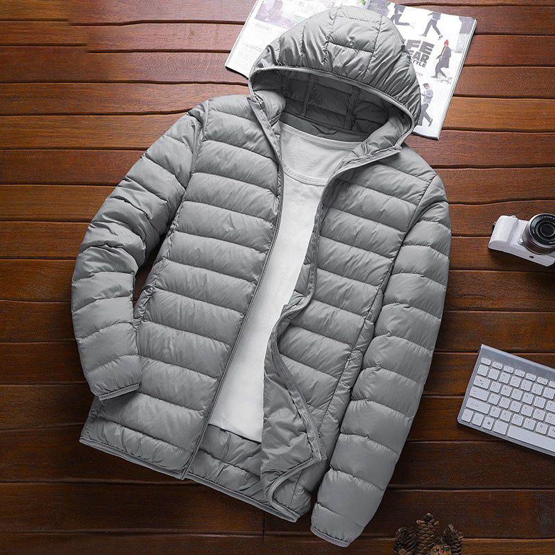 Men's Korean Style Slim Hooded Winter Down Jacket