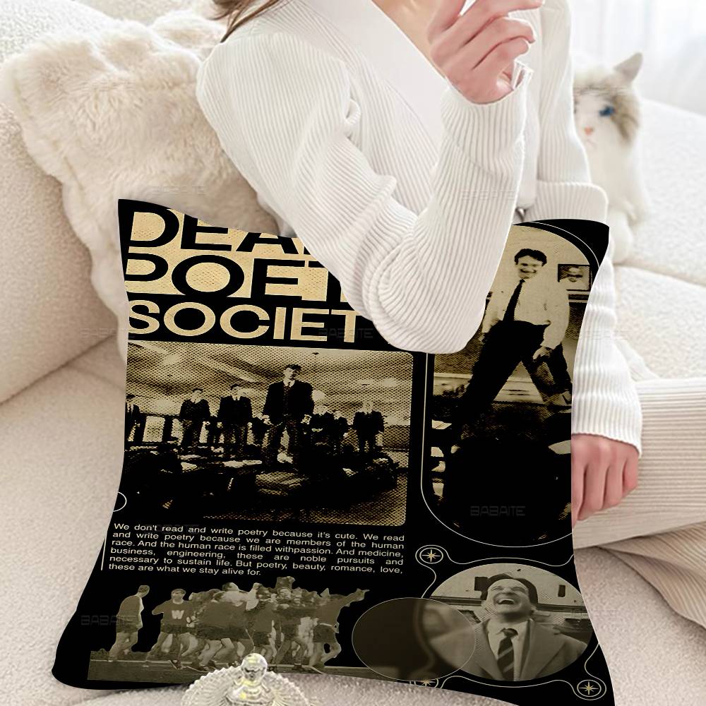 Dead Poets Society Movie Maple Design Cushion Cover Happy Autumn Harvest Decor Holiday Decorati Pillow Cover