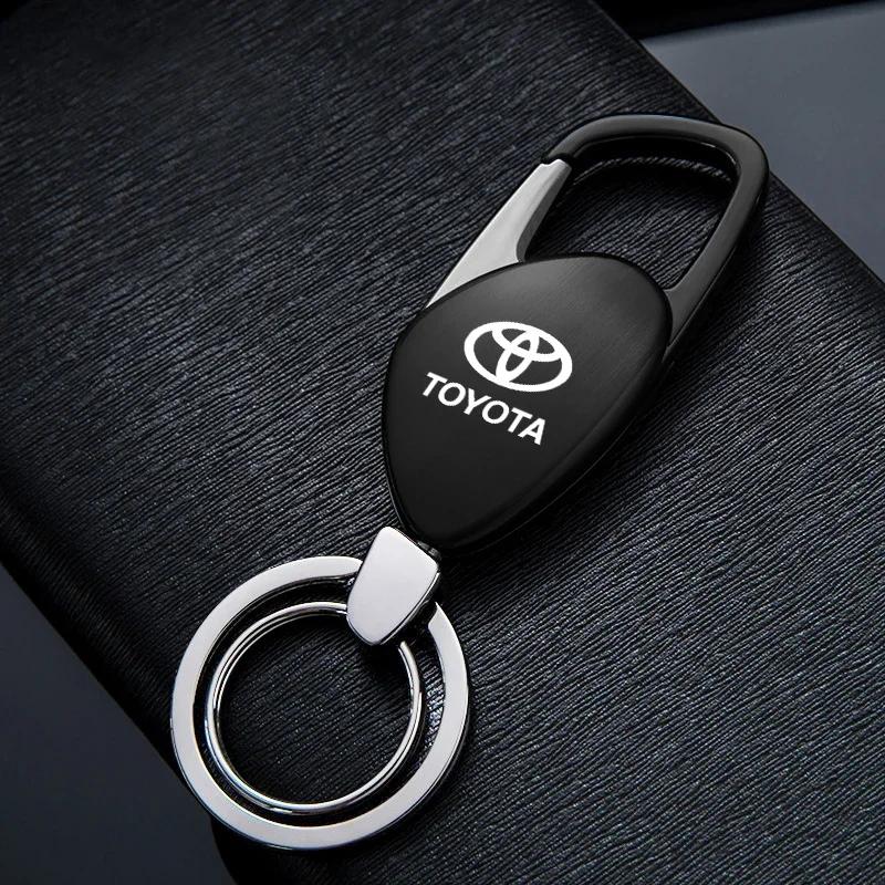 Simple creative trendy keychain for men women waist keychain For Toyota C-hr Rav4 Hilux Prius Avensis Auris Corolla
