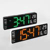13-inch Led Digital Alarm Clock Time Date Temperature Week Display Wall-mounted Electronic Wall
