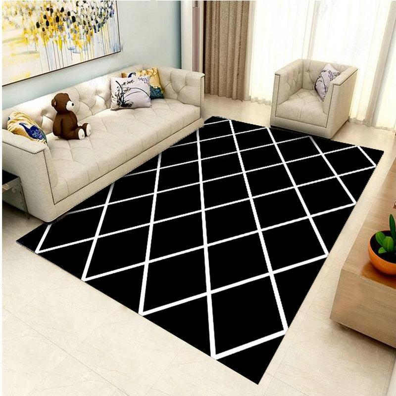 Геометрический ковер для спальни, грязеотталкивающий ковер для журнального столика в офисе, ковер для гостиной
