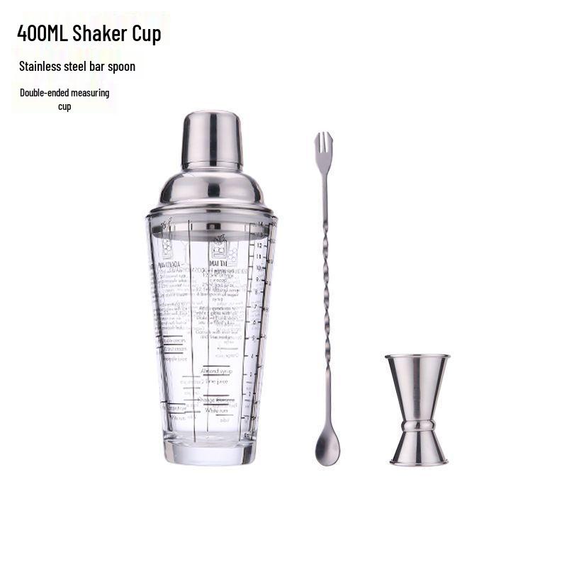 Three-Piece 304 Boston Cocktail Shaker Set for Beginners