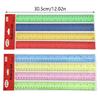 4Pcs 12Inch Clear Rulers Drawing Ruler Math Ruler Measuring Ruler Measuring Tool for Drawing Drafting Measuring