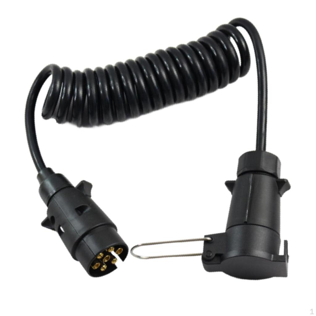 Удлинительный кабель прицепа, 7-контактный, легко устанавливает проводку цепи буксировки муфт для фургона