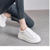 Маленькие белые туфли Love Leather женские 2025 весна новые повседневные туфли на толстой подошве универсальные студенческие туфли-буфы легкие