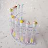 Eyebrow Brush Tube Display Stand Eyelash Brush Storage Bracket Tweezers Lipstick Storage Acrylic Pen Stand Beauty Makeup Tools