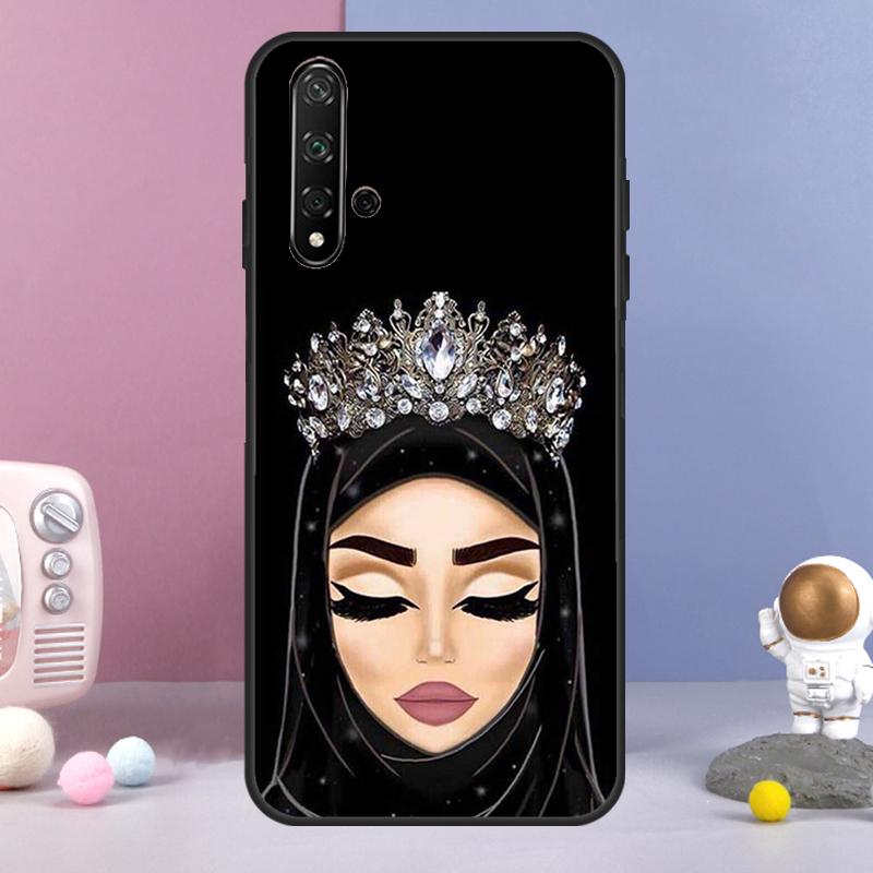 Исламский арабский хиджаб Девушка Для Huawei Nova Y60 Y61 Y70 Y72 Y73 Y90 Y91 9 10 SE 7i 8i 11i 12i P30 P40 Lite P60 Pro Чехол