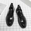 Men Casual Business Dress Shoes Stylish Elegantes Casual Leather Loafers Lace-Up Office Low Heel Shoes Men Outdoor Driving  Shoe