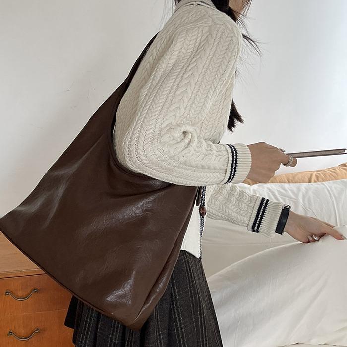 Сумка-тоут, большая вместительная сумка, женская, новая, простая, мягкая, кожаная, сумка через плечо, сумка-мессенджер в стиле ретро для матери и ребенка