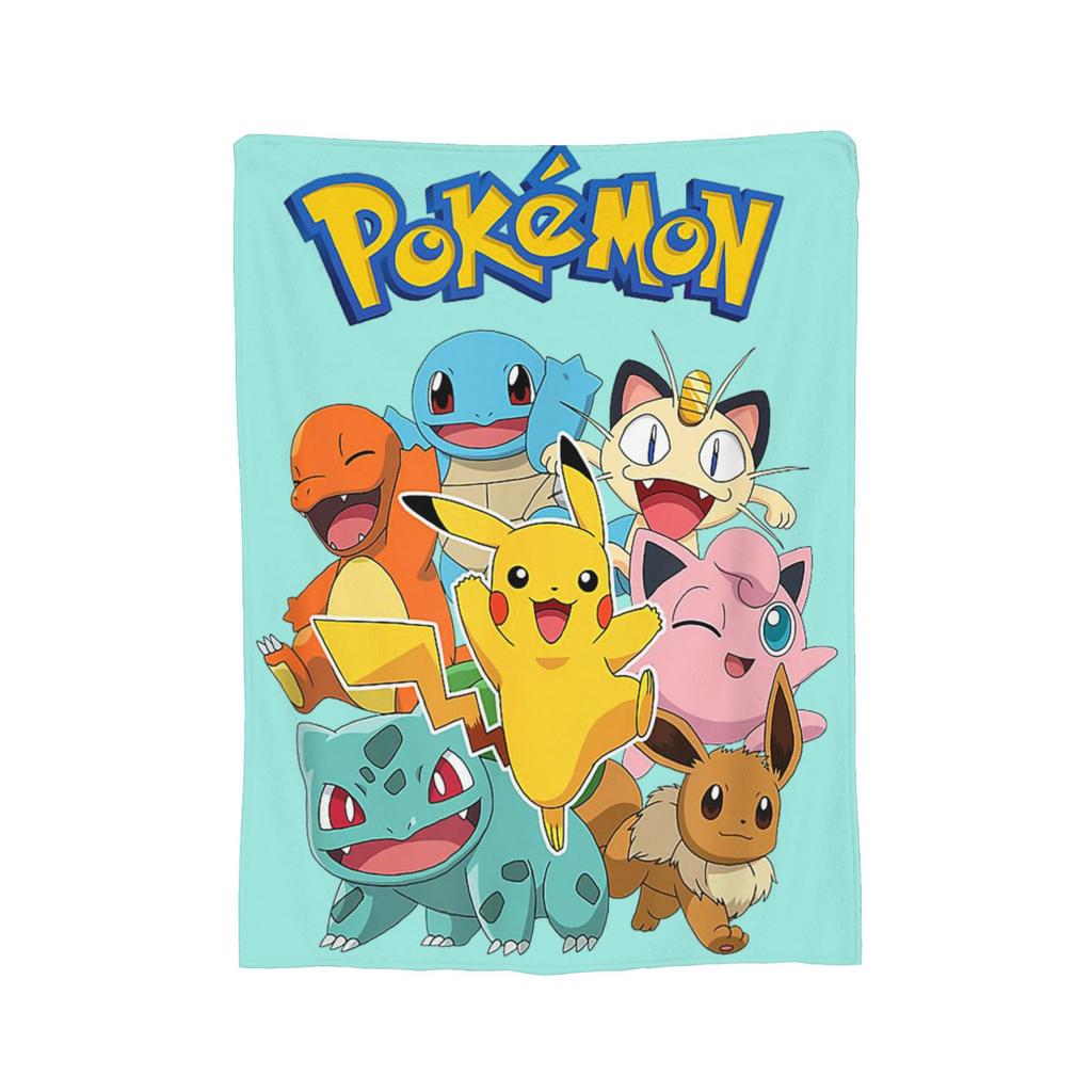 Pokemoned  Coral Fleece Plush Throw Blankets Charmander Charmeleon Charizard Blanket for Bedding Couch Warm Plush Thin Quilt,