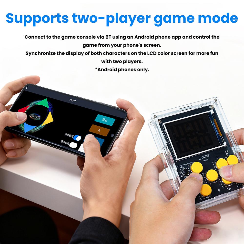 Handheld Gaming Console DIY Kit NES Console with 25 Pre-installed Games Supports SD Card Expansion LCD Screen Electronic DIY Kit