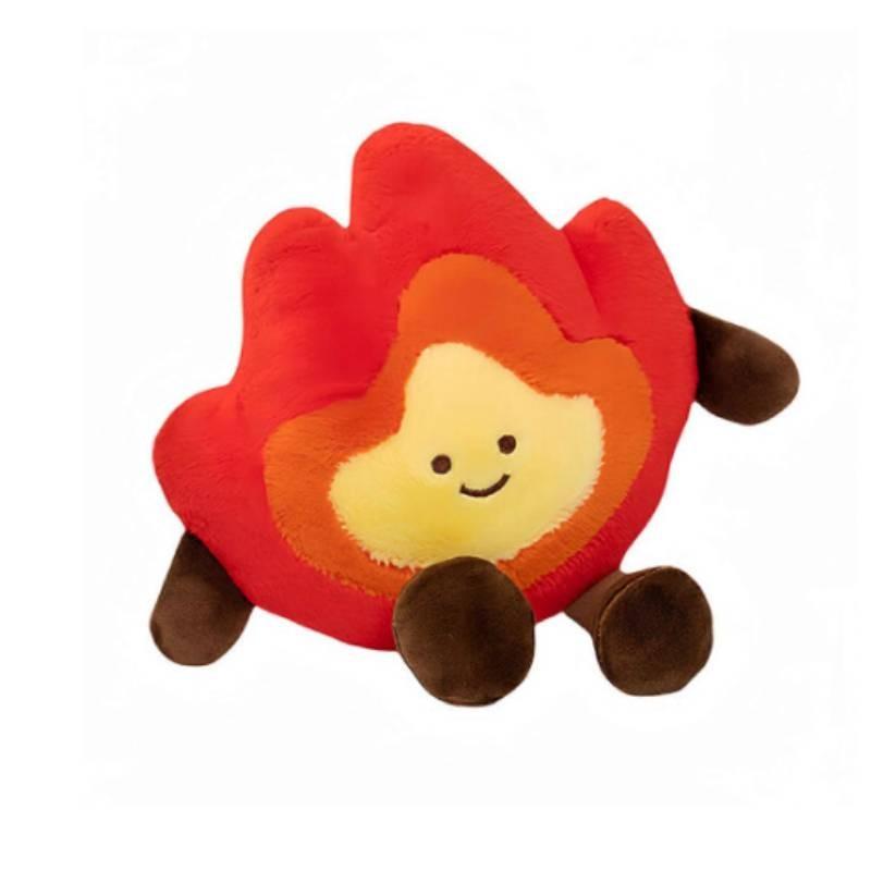 Smile Flame Plush Toy With Pp Cotton Filling For Birthday Gift