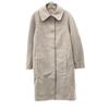Wool Blend Stainless Collar Coat 36 Light Gray Long Women Used