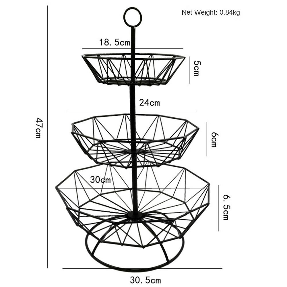 Metal Fruit Basket Wire Snack Bread Vegetable Storage Bowls Kitchen Eggs Dessert Holder Cake Stand Nordic Organizer Minimalist