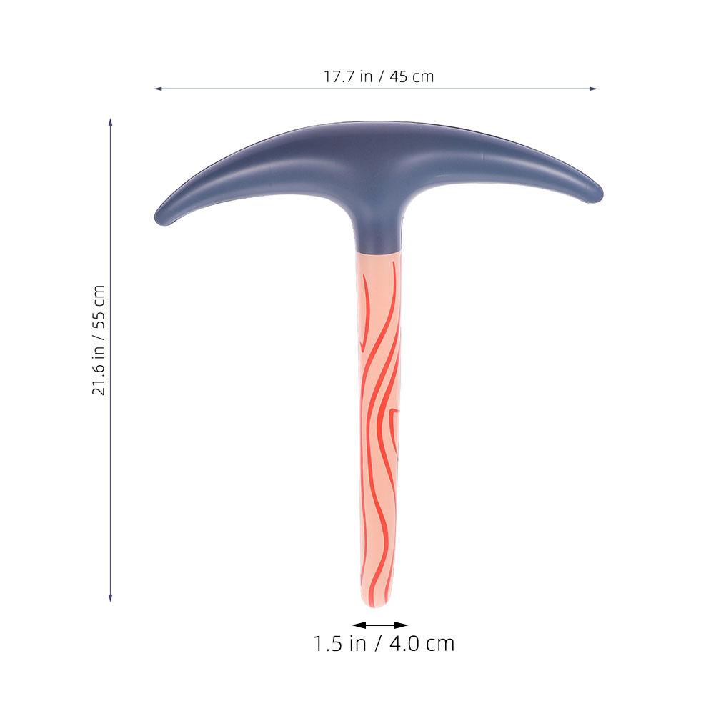 4 Pcs Kids Party Inflatable Pickaxe Toys Blowing Up Tool Halloween Birthday Costume Cosplay Accessories Pvc Interactive Family