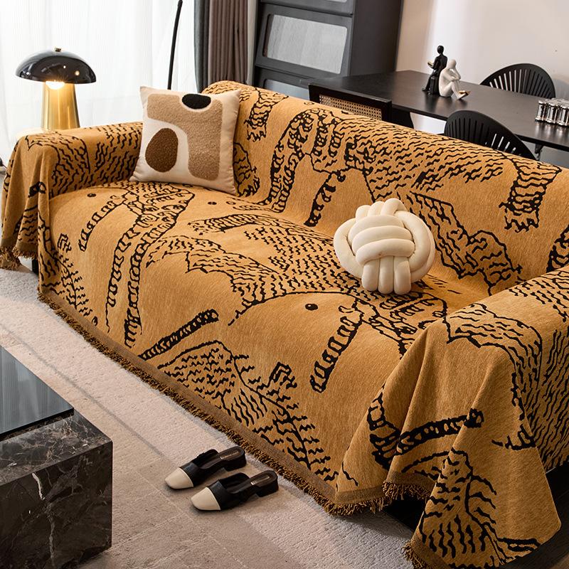 Anti-Cat Scratch Sofa Towel Sofa Cover New Four-Season Universal Cover Cloth A Whole Towel Blanket Home Textile Decor