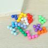 1 Set Kids' Educational Smart Bead Pyramid Game Toy Brain Teaser Balls with Colorful Engaging Puzzle