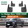 4PCS Splash Guards Mudguards Compatible with Dodge Ram 1500 2500 3500 2009 2010 2011 2012 2013 2014 2015 2016 2017 2018