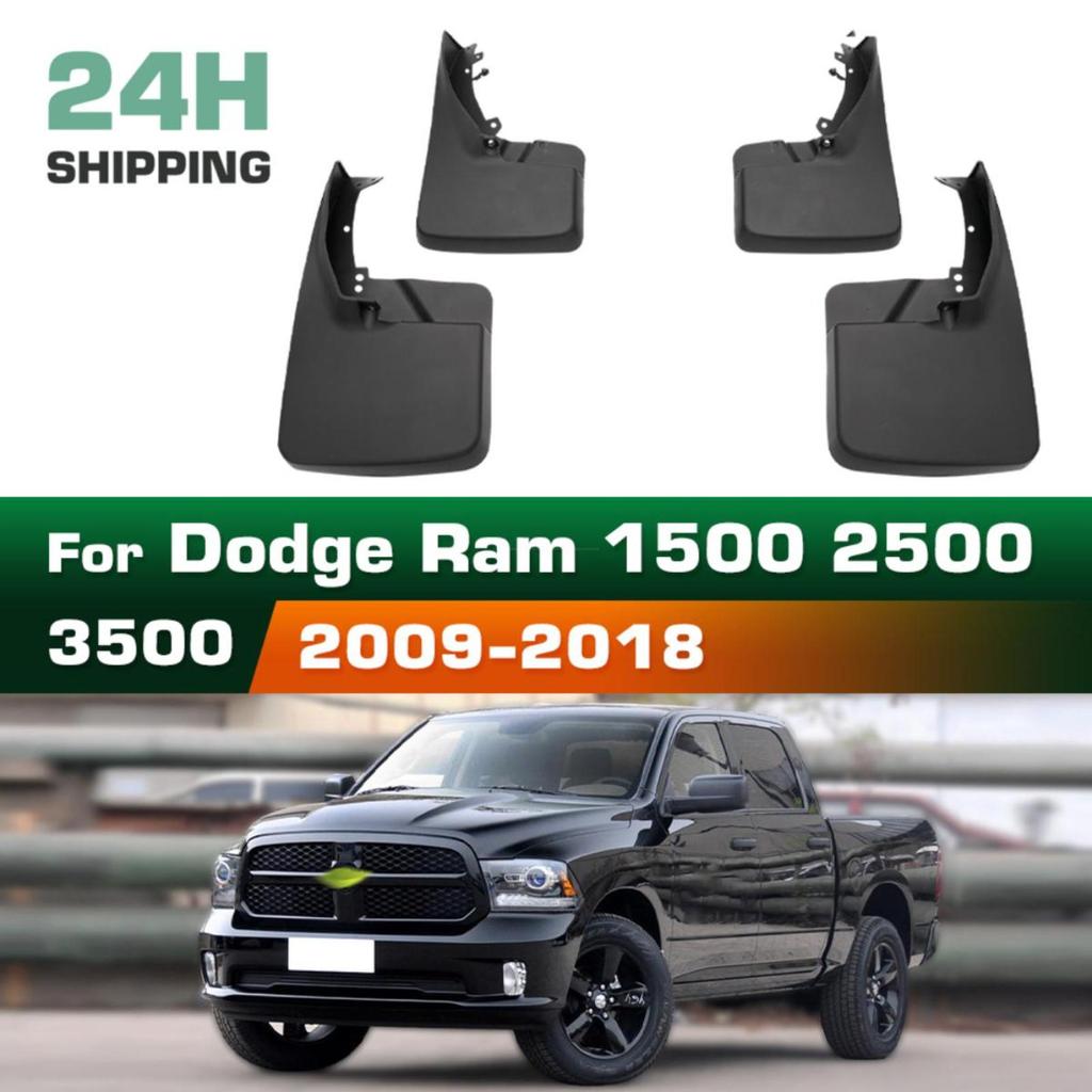 4PCS Splash Guards Mudguards Compatible with Dodge Ram 1500 2500 3500 2009 2010 2011 2012 2013 2014 2015 2016 2017 2018